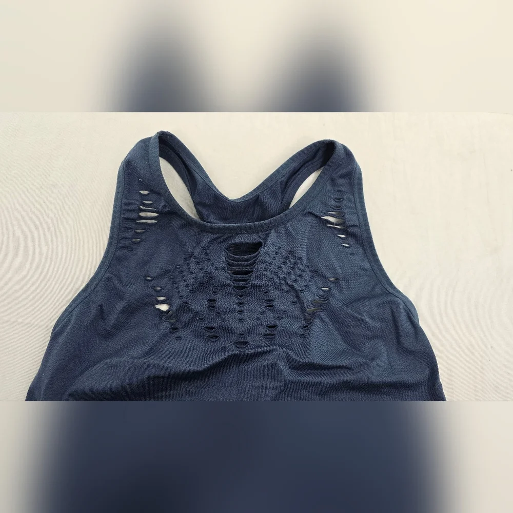 Ryka Women’s Wireless Padded Racerback Sports Bra Athletic Wear Large Blue - Picture 2 of 9